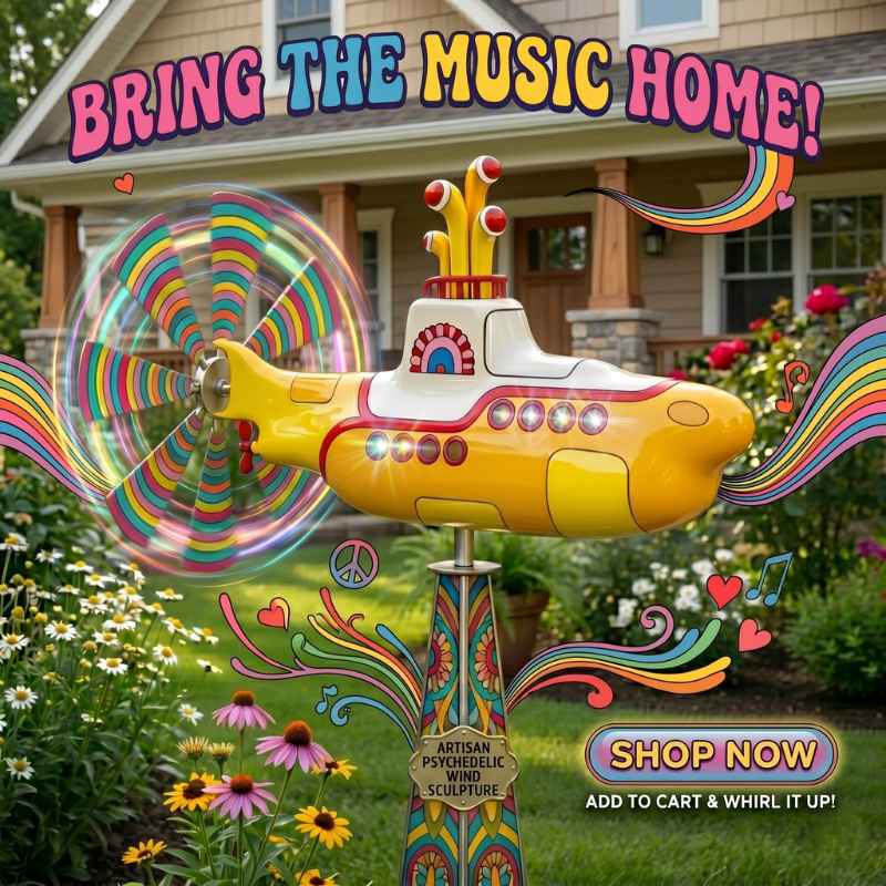 š„š„ Motherās Day 70% Off--Retro Yellow Submarine Wind Spinner