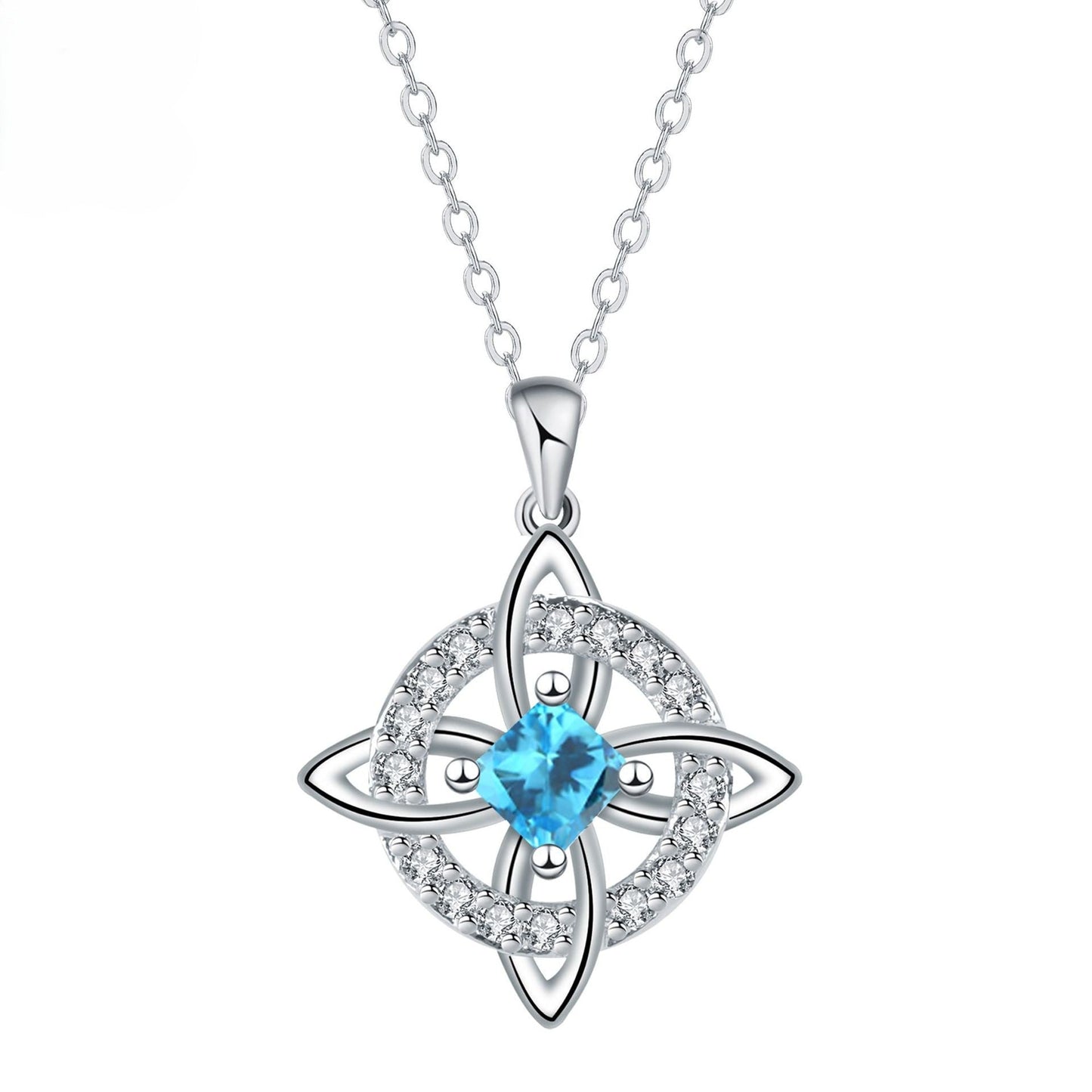 Mystical Birthstone Witches Knot Necklace – Natural Crystal🔮Protect Your Loved Ones💞