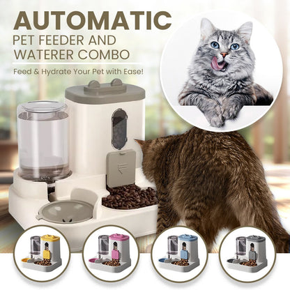 Automatic Pet Feeder & Waterer Combo – Feed & Hydrate Your Pet with Ease