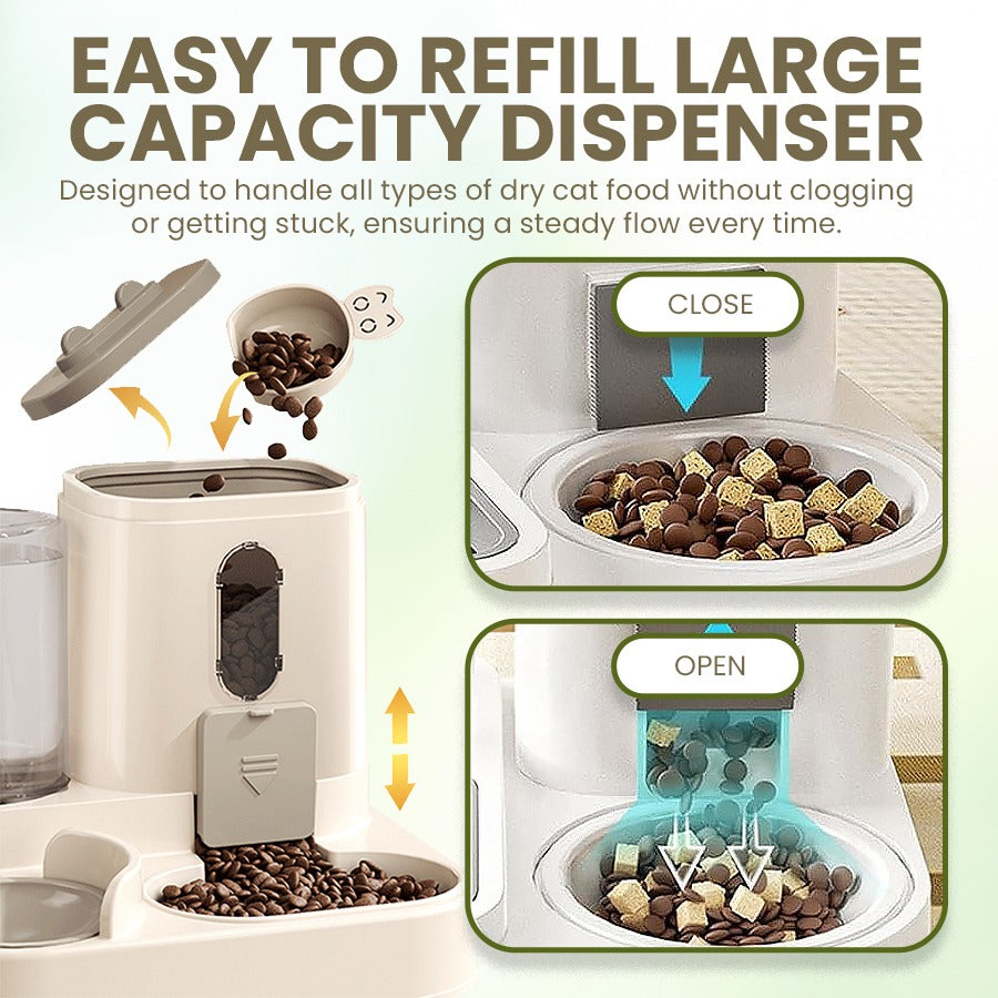 Automatic Pet Feeder & Waterer Combo – Feed & Hydrate Your Pet with Ease
