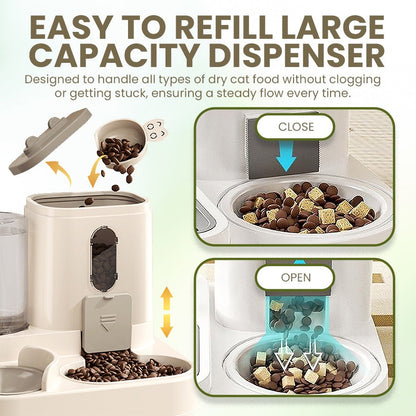 Automatic Pet Feeder & Waterer Combo – Feed & Hydrate Your Pet with Ease
