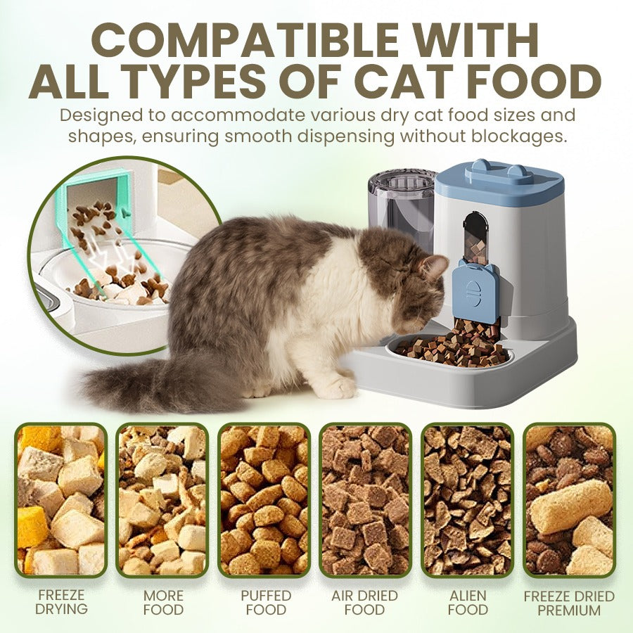 Automatic Pet Feeder & Waterer Combo – Feed & Hydrate Your Pet with Ease