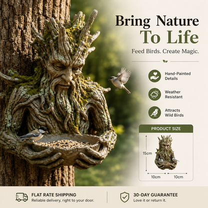 🔥Last Day 50% OFF🔥The Quiet Offering A Tree-Integrated Bird Feeding Sculpture
