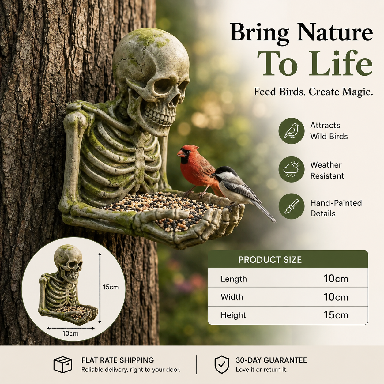 🔥Last Day 50% OFF🔥The Quiet Offering A Tree-Integrated Bird Feeding Sculpture