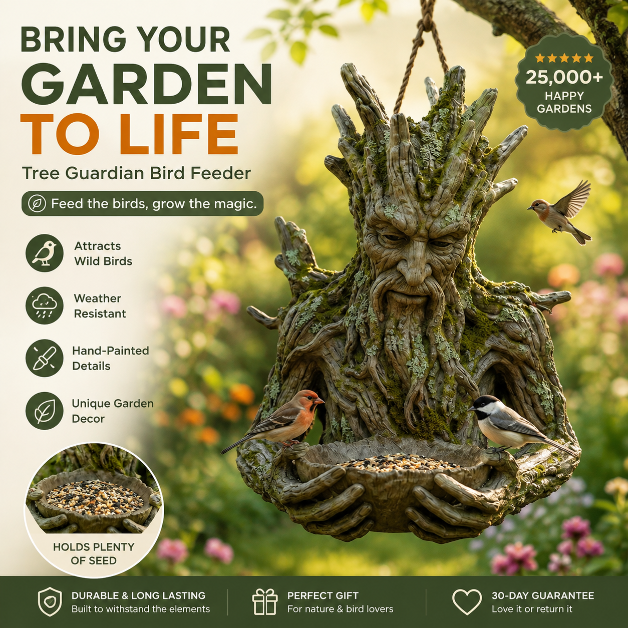 🔥Last Day 50% OFF🔥The Quiet Offering A Tree-Integrated Bird Feeding Sculpture