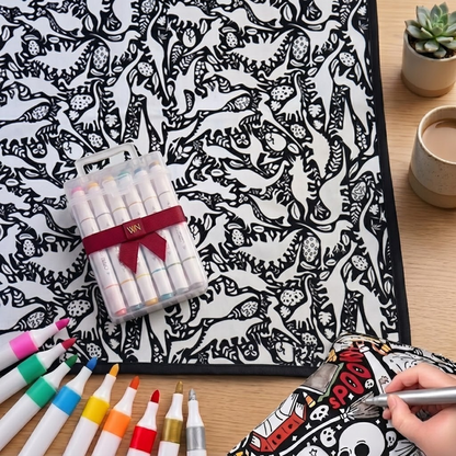 🎨✨DIY Coloring Blanket With Markers