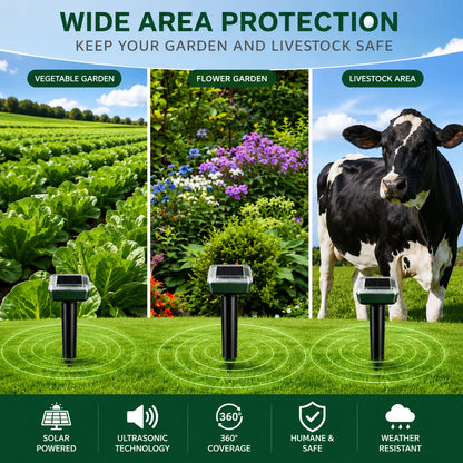 🌸Spring Sale 50% OFF☘️Solar Powered Waterproof Screw Mole Repellent