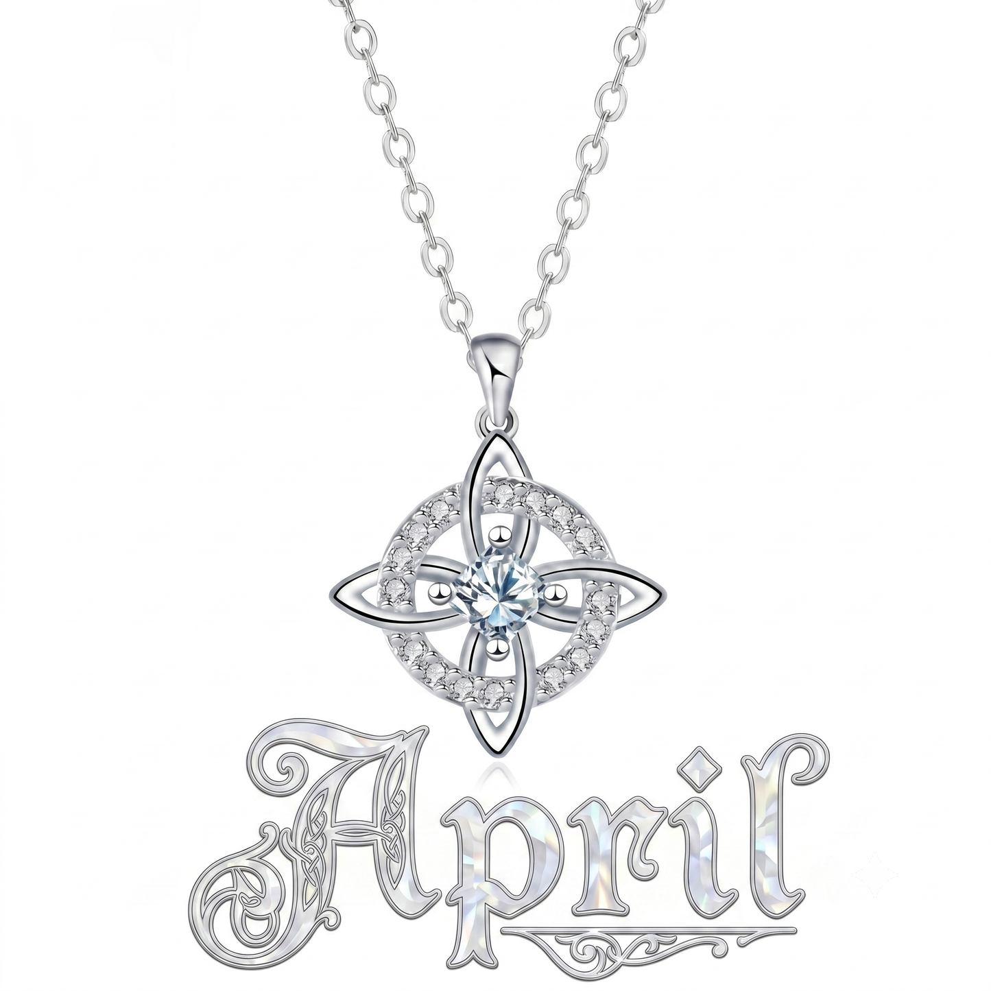 Mystical Birthstone Witches Knot Necklace – Natural Crystal🔮Protect Your Loved Ones💞
