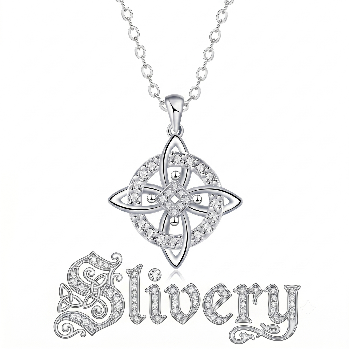 Mystical Birthstone Witches Knot Necklace – Natural Crystal🔮Protect Your Loved Ones💞