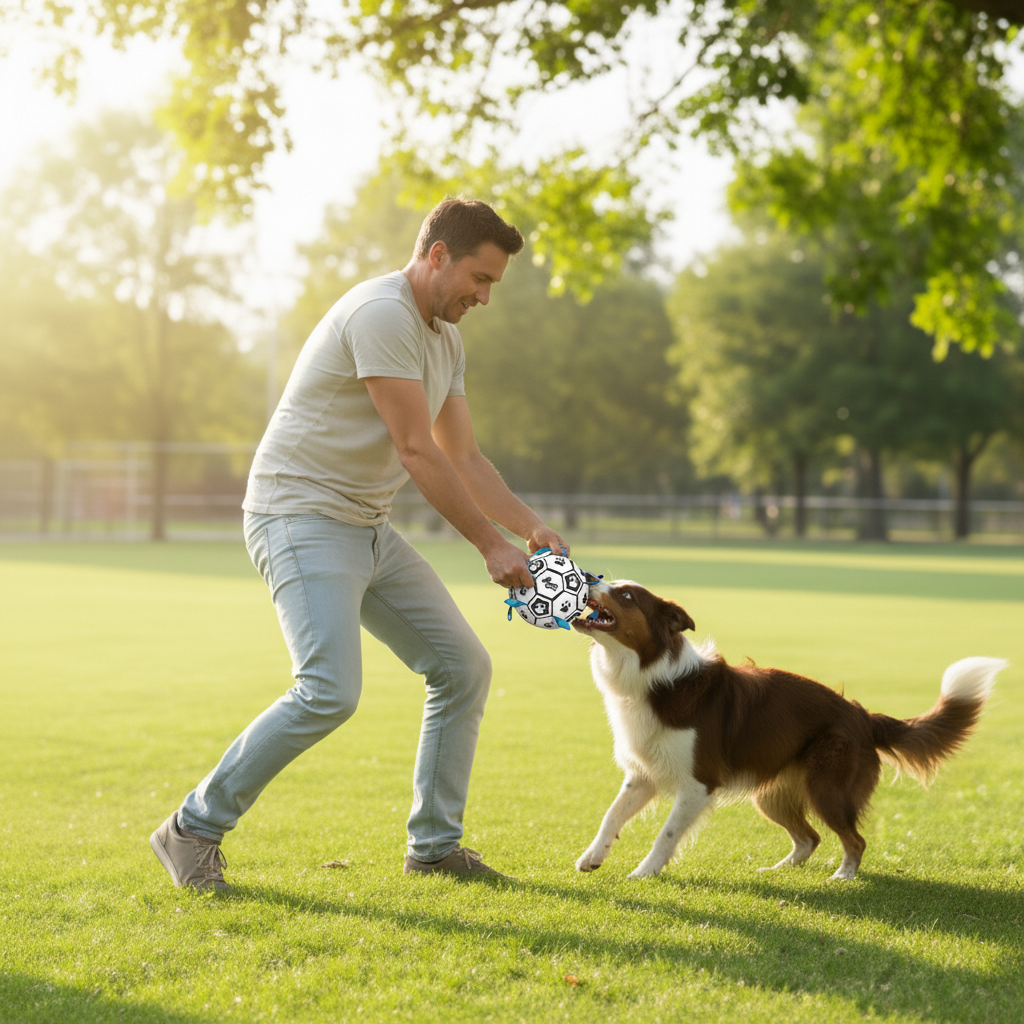 Myfablepets PupSoccer Interactive Dog Ball