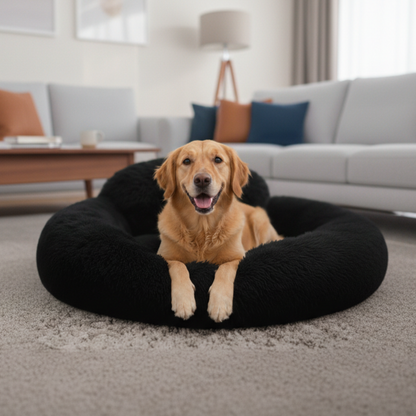 Myfablepets CalmNest Donut Dog Bed